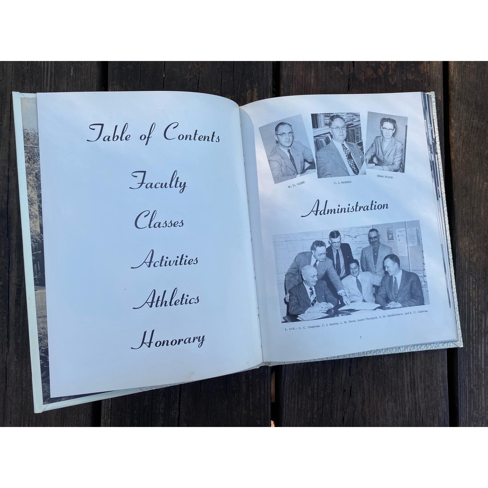 1954 Celina High‎ School Yearbook Anilec Ohio Vintage Mid Century Ephemera 1955